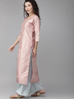 Thumbnail for Ahalyaa Women Pink & Blue Printed Kurta with Palazzo