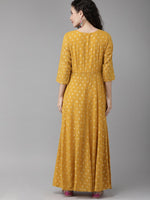 Thumbnail for Ahalyaa Mustard Kurta with Palazzo Set