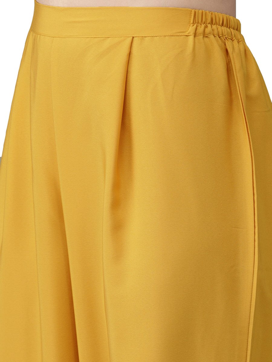 Ahalyaa Mustard Kurta with Palazzo Set