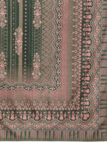 Thumbnail for Ahalyaa Women Green Printed Gotta Patti Velvet Kurta with Trousers & With Dupatta - Distacart