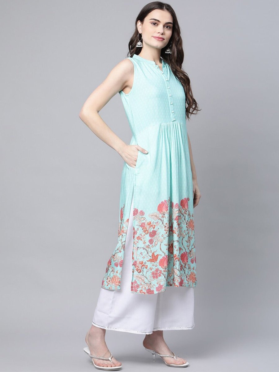 Ahalyaa Women Floral Printed Kurta - Distacart
