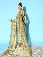 Thumbnail for Ahalyaa Floral Chanderi Saree with Solid border - Distacart