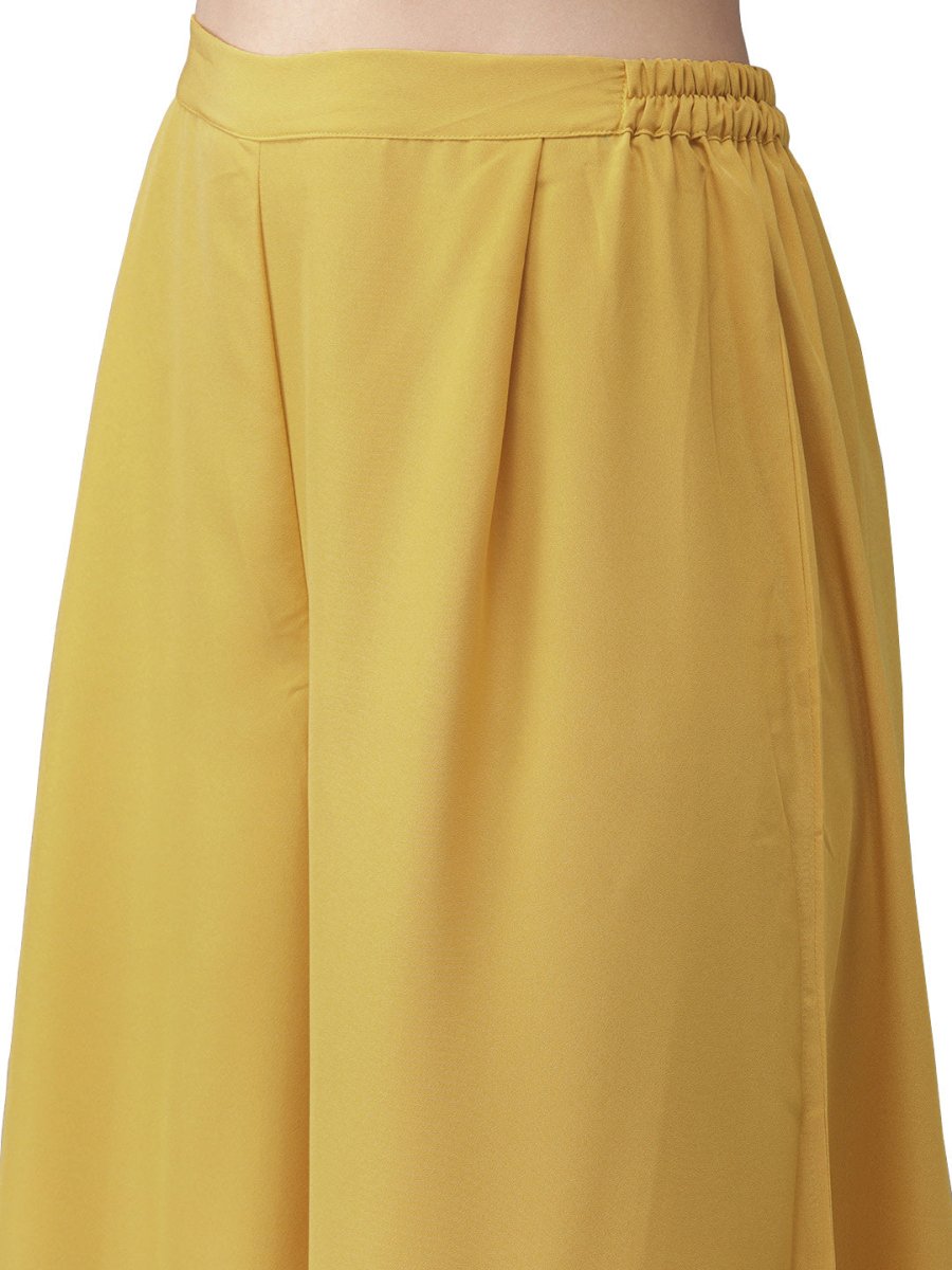 Ahalyaa Women One Shoulder Top with Palazzo Set