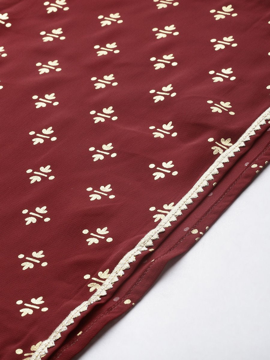 Ahalyaa Women One Shoulder Top with Palazzo Set