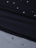 Thumbnail for Ahalyaa Women Navy Blue & Silver Foil Print Layered Top with Skirt