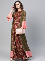Thumbnail for Ahalyaa Women Printed Indo Western Set