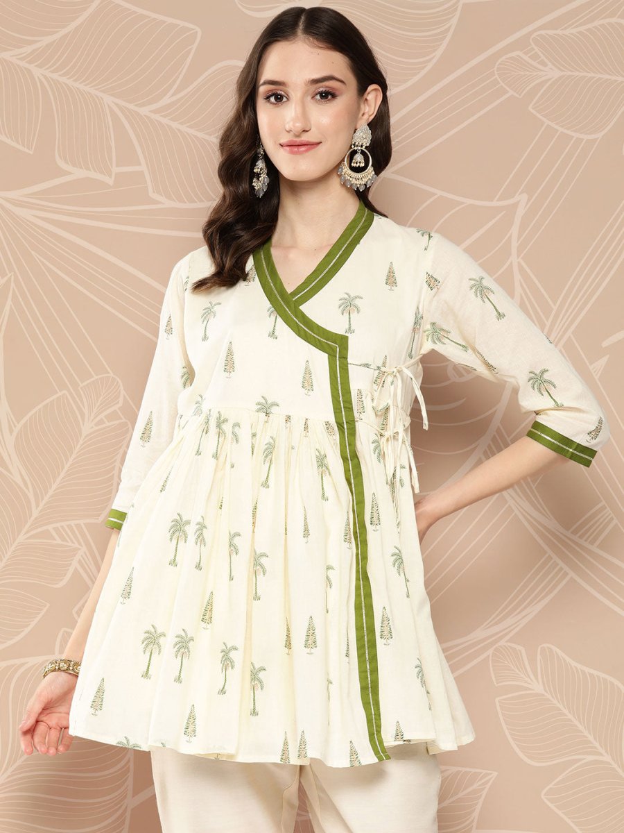 Ahalyaa Tie-Ups Tropical Printed Tunic - Distacart