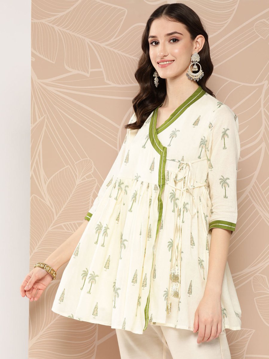 Ahalyaa Tie-Ups Tropical Printed Tunic - Distacart