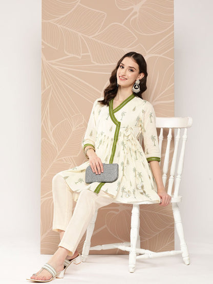 Ahalyaa Tie-Ups Tropical Printed Tunic - Distacart