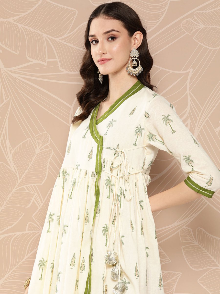 Ahalyaa Tie-Ups Tropical Printed Tunic - Distacart