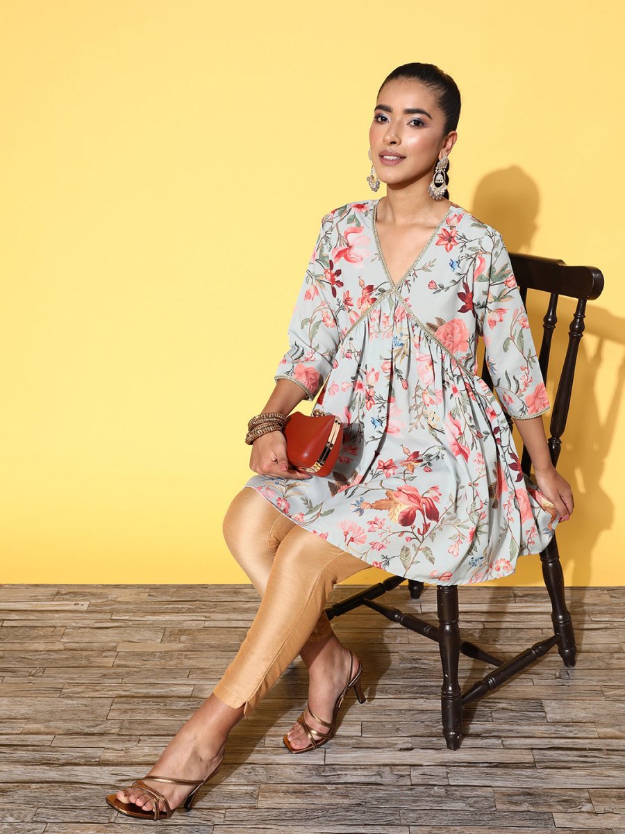 Ahalyaa Women Printed Tunic - Distacart