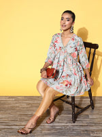 Thumbnail for Ahalyaa Women Printed Tunic - Distacart
