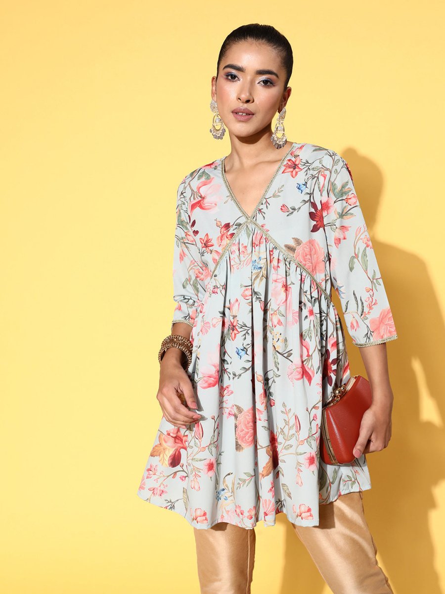 Ahalyaa Women Printed Tunic - Distacart