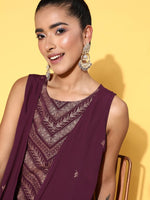 Thumbnail for Ahalyaa Women Boat Neck Printed Tunic - Distacart
