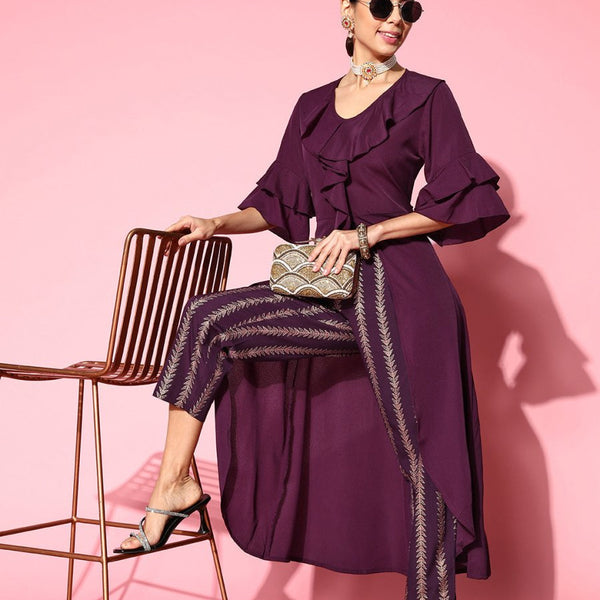 Ahalyaa Women Solid Co-Ords - Distacart