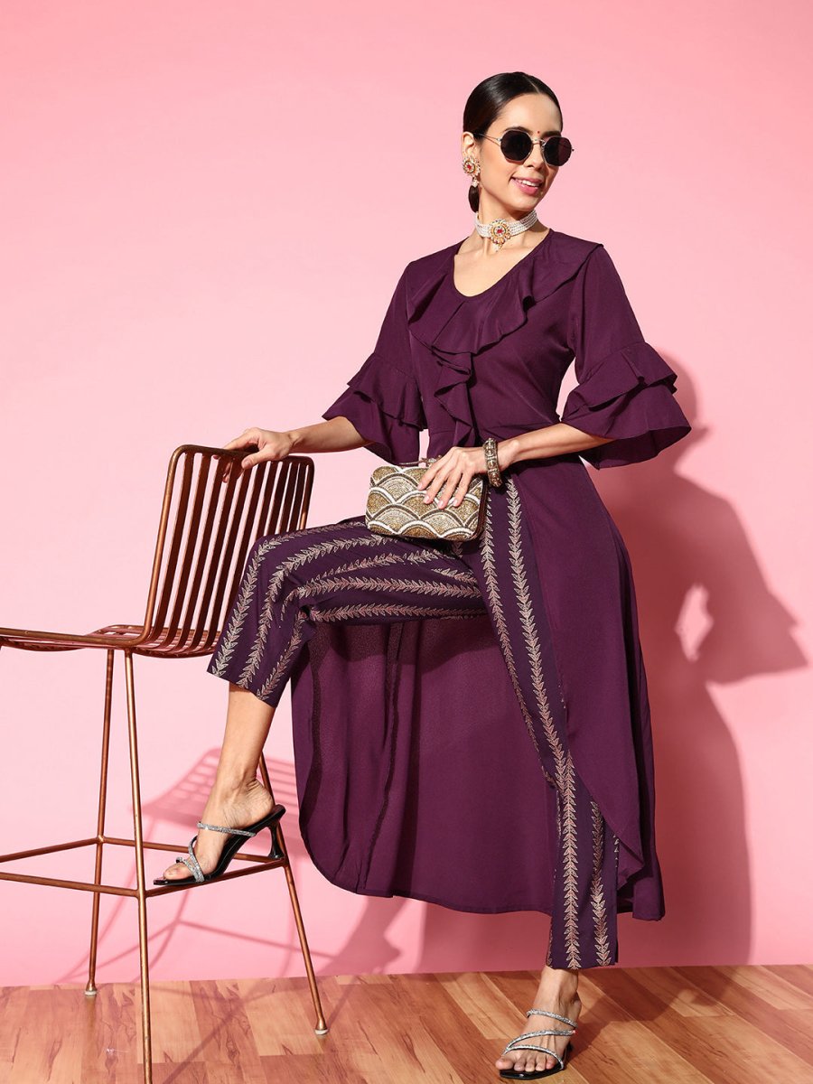 Ahalyaa Women Solid Co-Ords - Distacart
