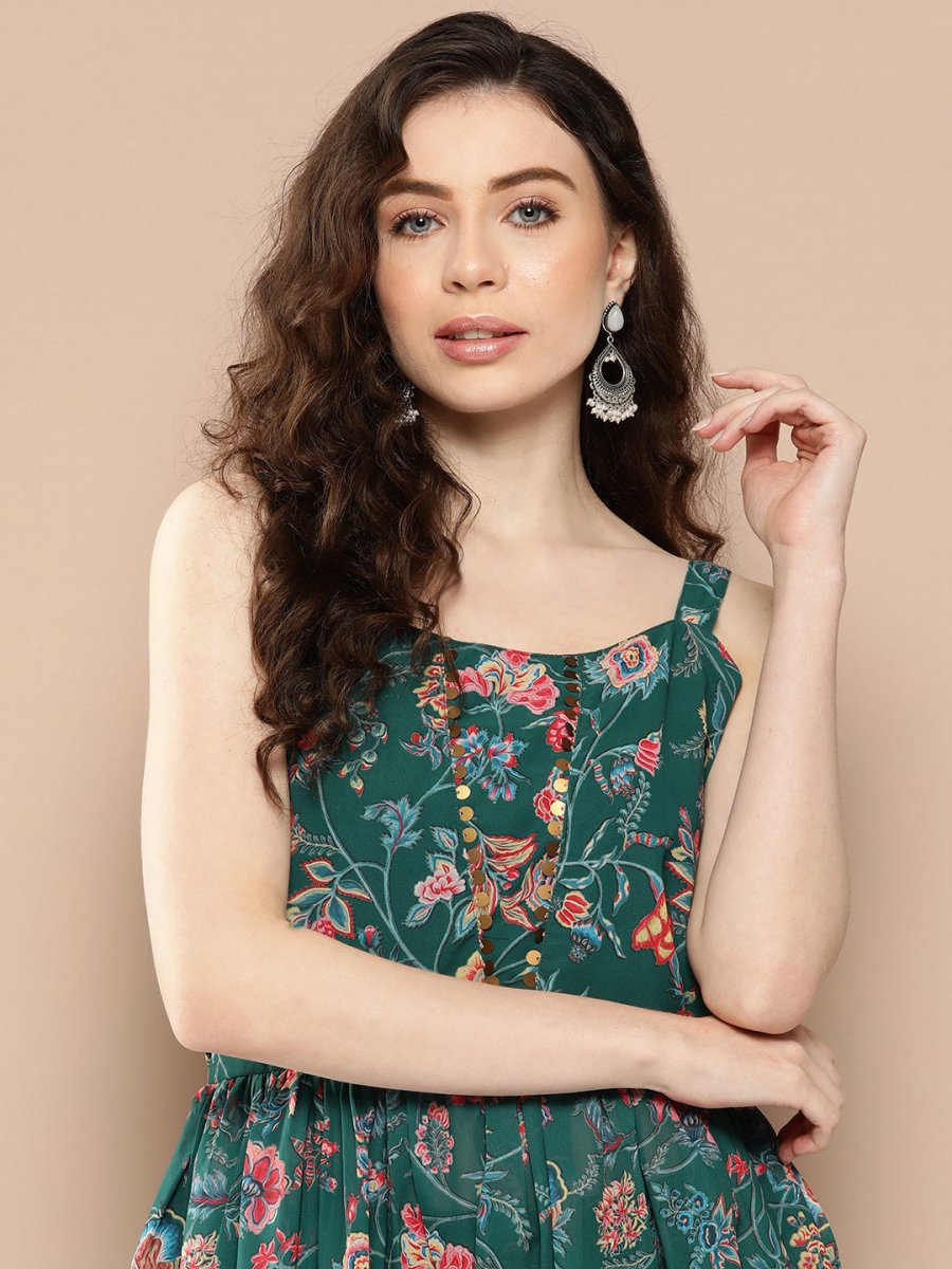 Ahalyaa Floral Printed Tunic - Distacart
