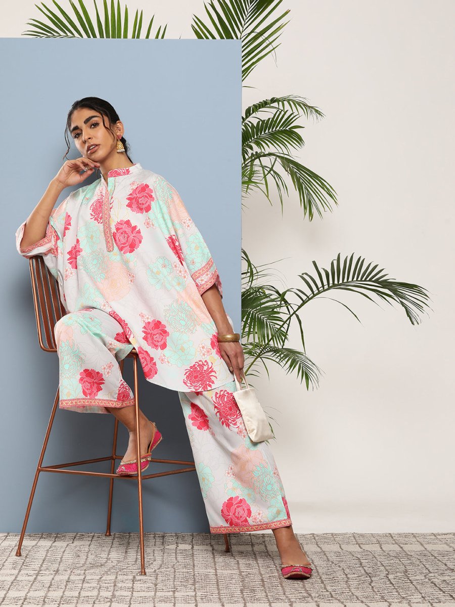 Ahalyaa Women Floral Print Crepe Co-Ords - Distacart