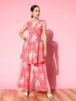 Thumbnail for Ahalyaa Floral Printed Crepe Co-Ords - Distacart