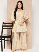 Thumbnail for Ahalyaa Women Printed Crepe Tunic With Palazzos - Distacart
