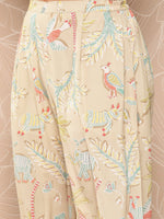 Thumbnail for Ahalyaa Women Printed Crepe Tunic With Palazzos - Distacart
