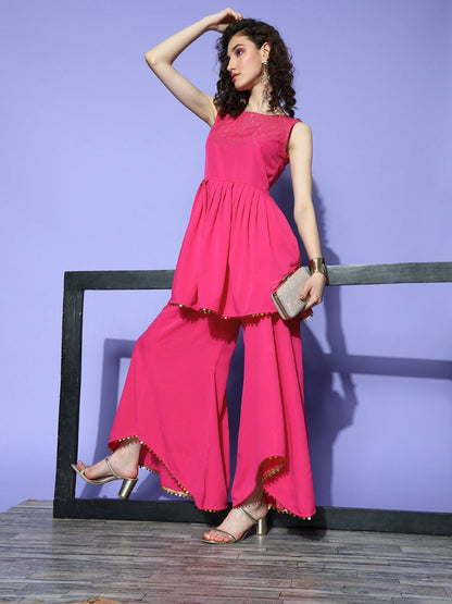 Ahalyaa Tunic with Palazzos - Distacart