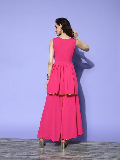 Ahalyaa Tunic with Palazzos - Distacart
