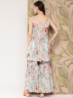 Thumbnail for Ahalyaa Women Floral Printed Regular Kurti with Sharara - Distacart