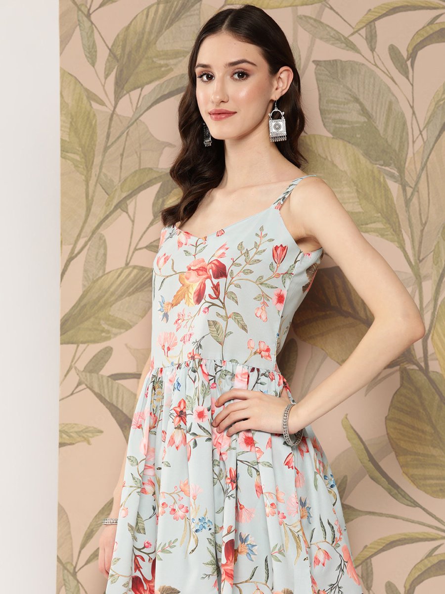 Ahalyaa Women Floral Printed Regular Kurti with Sharara - Distacart