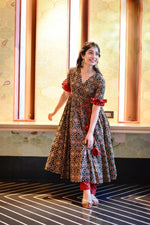 Thumbnail for Aastha Fashion Women's Black Cotton Silk Digital Printed Designer Kurti with Pant - Distacart
