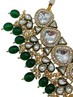 Thumbnail for Jewel City Gold-Plated Kundan Choker Necklace Set with Beads & Maang Tikka | Traditional Indian Bridal Jewelry