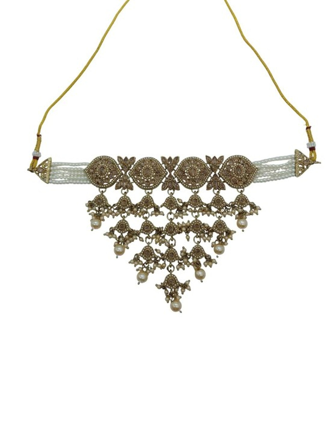 Jewel City Traditional Kundan Choker Necklace Set with Earrings & Maang Tikka – Handcrafted Bridal Jewelry for Weddings & Festivals