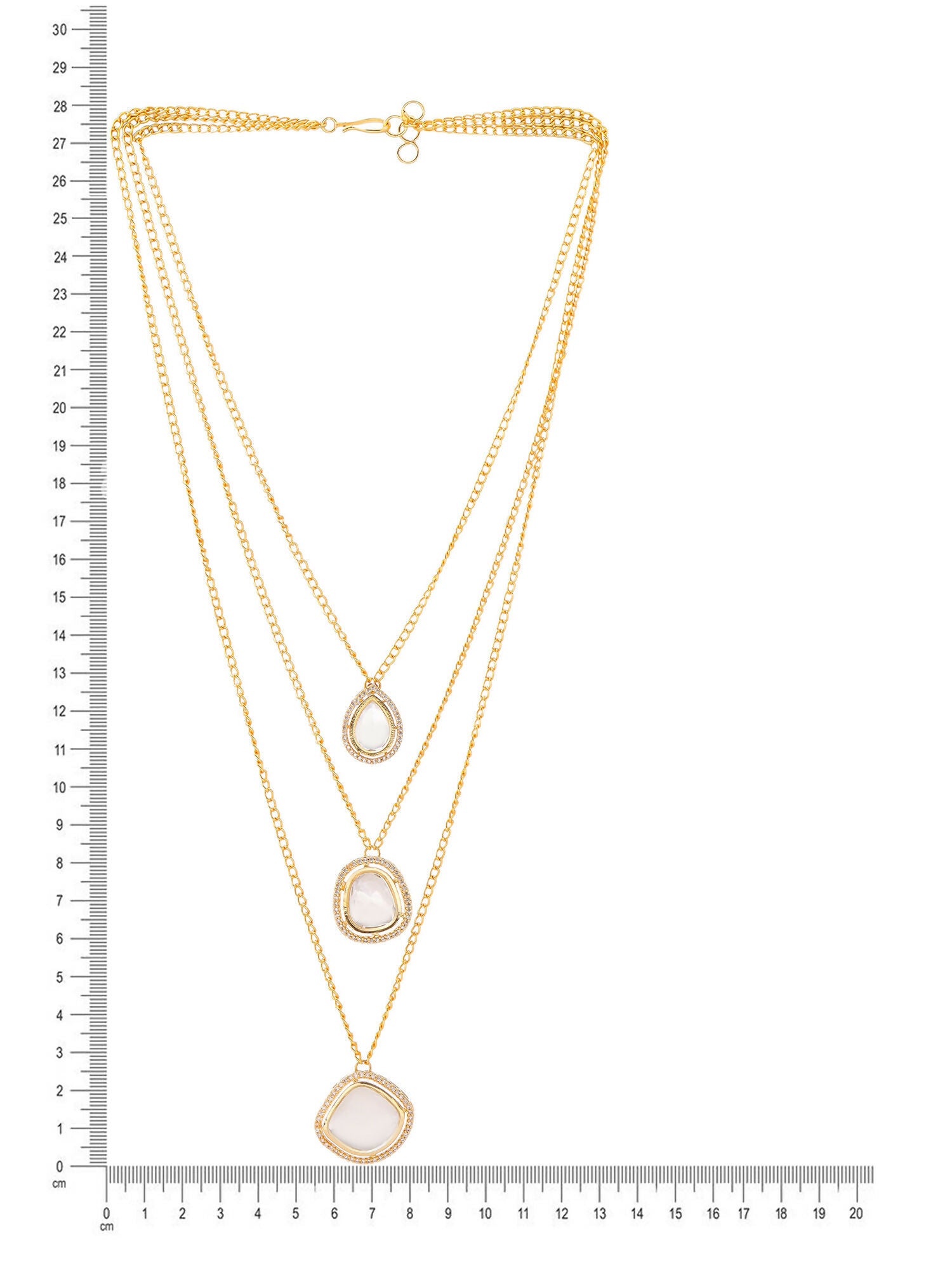 Ruby Raang Gold Kundan Layered Necklace