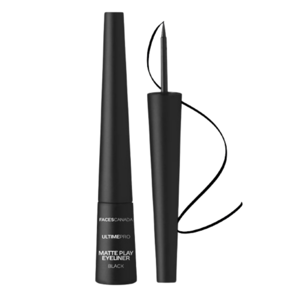 Faces Canada Ultime Pro Matte Play Eyeliner - Black - Distacart