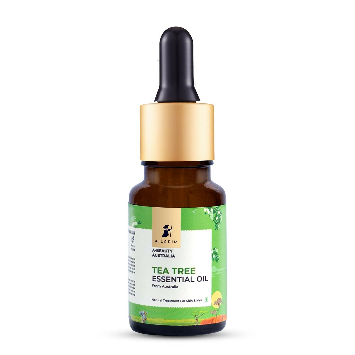 Pilgrim Australian Tea Tree Essential Oil For Hair, Skin Care, Acne & Pimples - Distacart