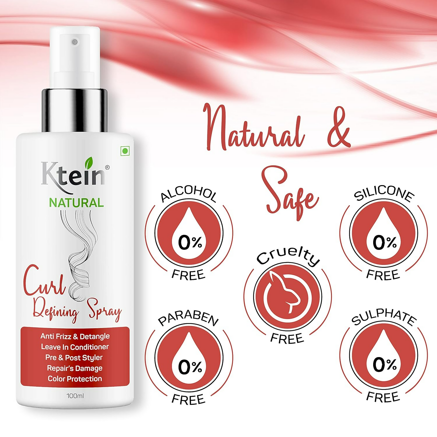 Ktein Natural Curl Defining Spray - Distacart