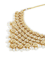 Thumbnail for Jewel City Bridal Kundan Gold-Plated Choker Necklace Set with Jhumka Earrings for Women & Girls – Traditional Indian Wedding Jewelry with Pearls - Distacart