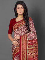 Thumbnail for NOZ2TOZ Women's Bhagalpuri Silk Mauve Printed Designer Saree With Blouse Piece - Distacart