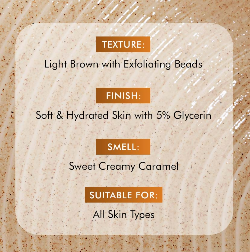 mCaffeine Caramel Crunch Exfoliating Body Wash