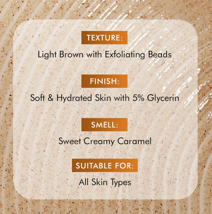 mCaffeine Caramel Crunch Exfoliating Body Wash - Distacart