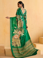 Thumbnail for NOZ2TOZ Women's Tussar Silk Teal green Woven Design Designer Saree With Blouse Piece - Distacart