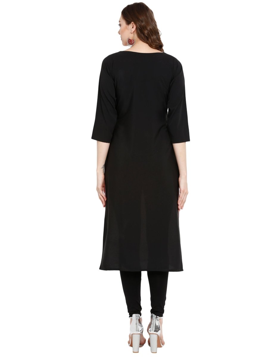 Ahalyaa Women Pink Printed Straight Kurta - Distacart