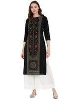 Thumbnail for Ahalyaa Women Self Design Crepe Straight Beautiful Kurta