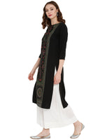 Thumbnail for Ahalyaa Women Self Design Crepe Straight Beautiful Kurta