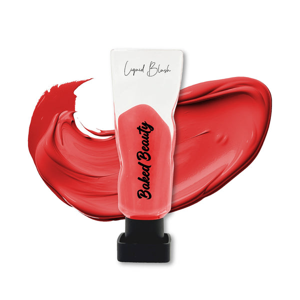 Baked Beauty Warm Orange Liquid Blush - Burnish