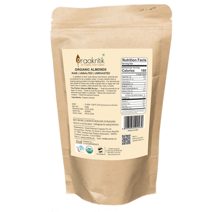 Praakritik Organic Almonds - Distacart
