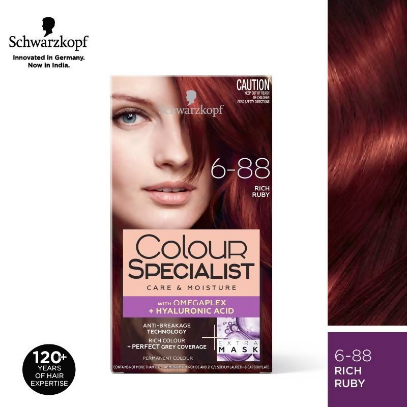 Schwarzkopf Colour Specialist Permanent Hair Colour - 6.88 Rich Ruby - Distacart