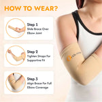 Thumbnail for Orth-rem Elbow Support Brace For Men & Women (Pair)