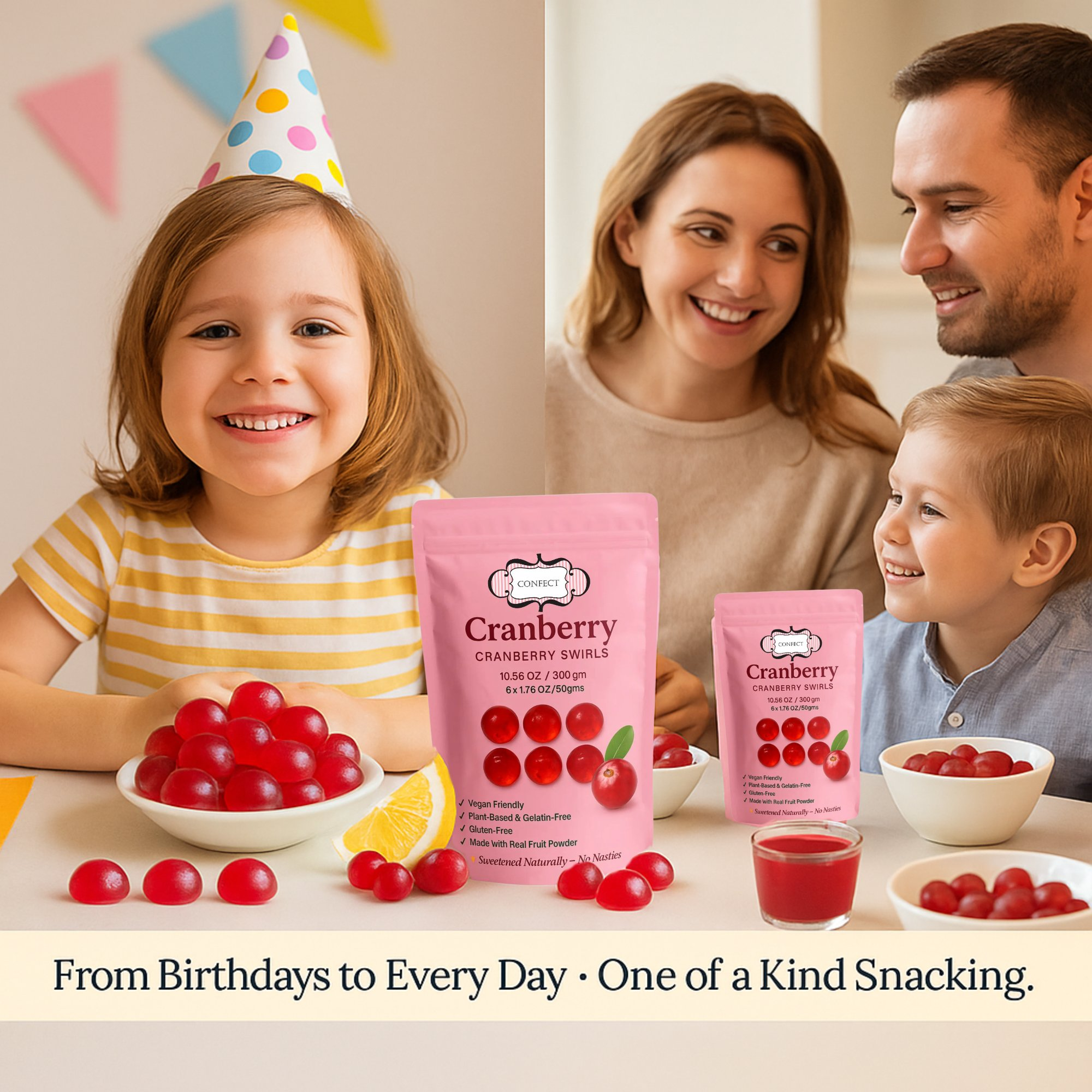 cranberry swirls gummies