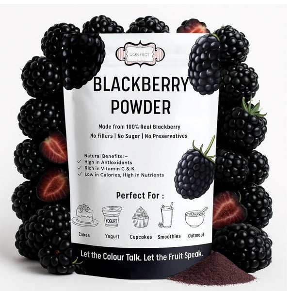 blackberry powder pure natural fruit powder for smoothies baking beverages juices tea diy recipes vegan gluten free no added sugar 100 gm